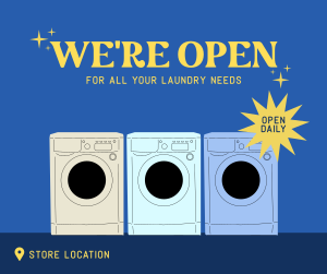 Laundry Store Hours Facebook post Image Preview