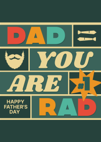 Dad You Are Rad Flyer Image Preview