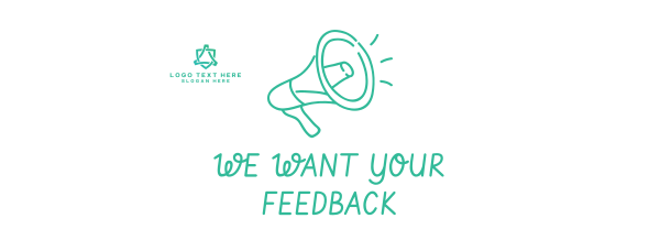 Feedback Megaphone Facebook Cover Design Image Preview