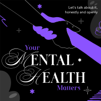 Mental Health Podcast Instagram Post Design