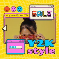 Y2K Fashion Brand Sale Instagram Post Design