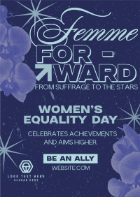 Femme Equality Greeting Flyer Design