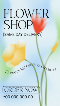 Flower Shop Delivery Facebook Story Image Preview