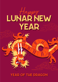 Lunar Year Chinese Dragon Poster Image Preview