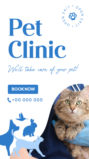 Bright Pet Clinic Facebook story Image Preview