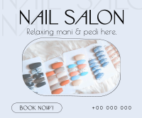 Simple Nail Salon Facebook Post Design