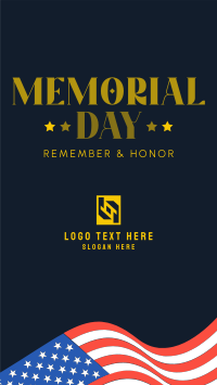 In Honor of Memorial Day TikTok Video Design