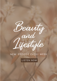 Beauty and Lifestyle Podcast Poster Design