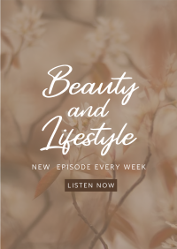 Beauty and Lifestyle Podcast Poster Image Preview