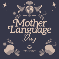 Rustic International Mother Language Day Instagram post Image Preview