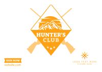 Hunters Club Postcard Image Preview