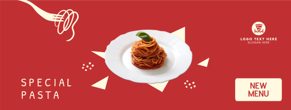 New Pasta Introduction Facebook Cover Design Image Preview
