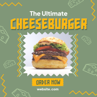 Classic Cheeseburger Instagram post Image Preview