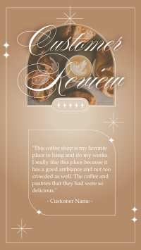Testimonials Coffee Review Instagram Story Design