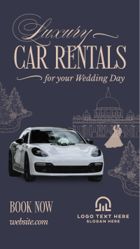 Luxury Wedding Car Rental Facebook Story Design