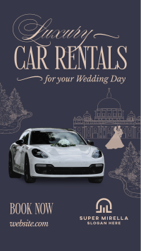 Luxury Wedding Car Rental Facebook Story Image Preview