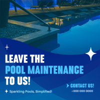 Pool Maintenance Service Linkedin Post Design