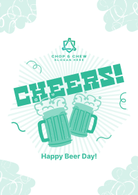Cheery Beer Day Poster Design