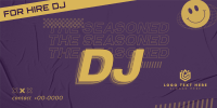 Seasoned DJ for Events Twitter Post Design