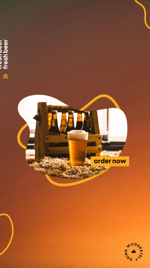 Fresh Beer Order Now Facebook story Image Preview