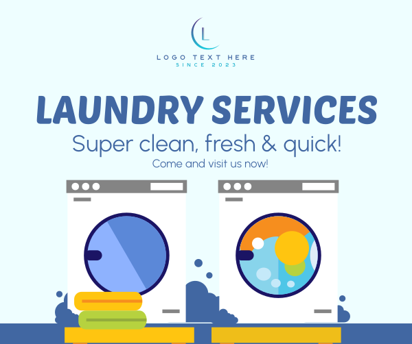 Laundry Services Facebook Post Design Image Preview