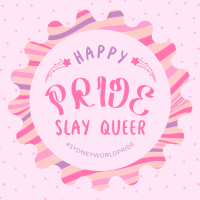 Pride Day Badge Instagram Post Design