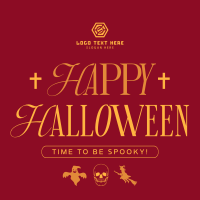 Vintage Halloween Greeting T-shirt Image Preview