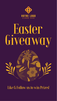 Floral Egg Giveaway Instagram story Image Preview