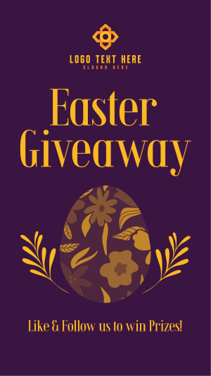 Floral Egg Giveaway Instagram story Image Preview