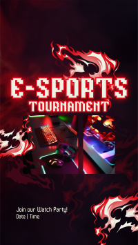 Gaming Tournament Stream Instagram Reel Design