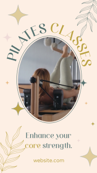 Pilates Classes TikTok Video Design