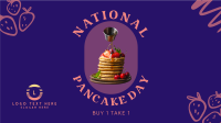 Strawberry Pancake Facebook Event Cover Design