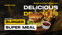 Special Burger Meal YouTube Video Design