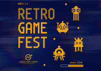 Retro Game Fest Postcard Image Preview