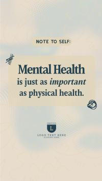 Mental Health Quote TikTok Video Design