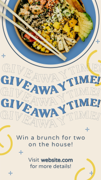 Giveaway Food Bowl TikTok Video Image Preview