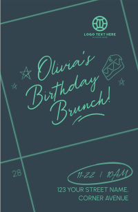Minimalist Birthday Greeting Invitation Preview