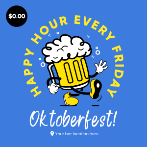 Happy Hour Mascot Instagram post Image Preview