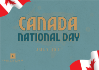 Canada National Day Postcard Design