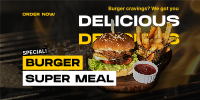 Special Burger Meal Twitter post Image Preview