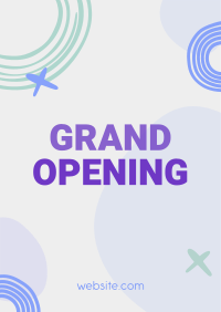 Contemporary Grand Opening Poster Image Preview