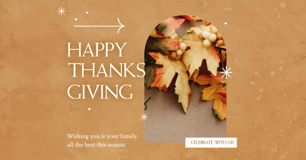 Thanksgiving Celebration Facebook Ad Design Image Preview