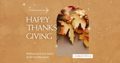 Thanksgiving Celebration Facebook ad Image Preview