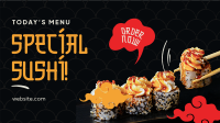 Special Sushi Facebook Event Cover Design