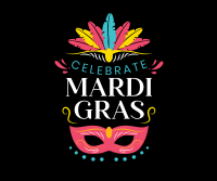 Celebrate Mardi Gras Facebook Post Design