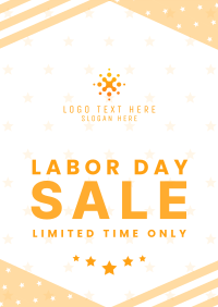 Labor Day Flash Sale Poster Design
