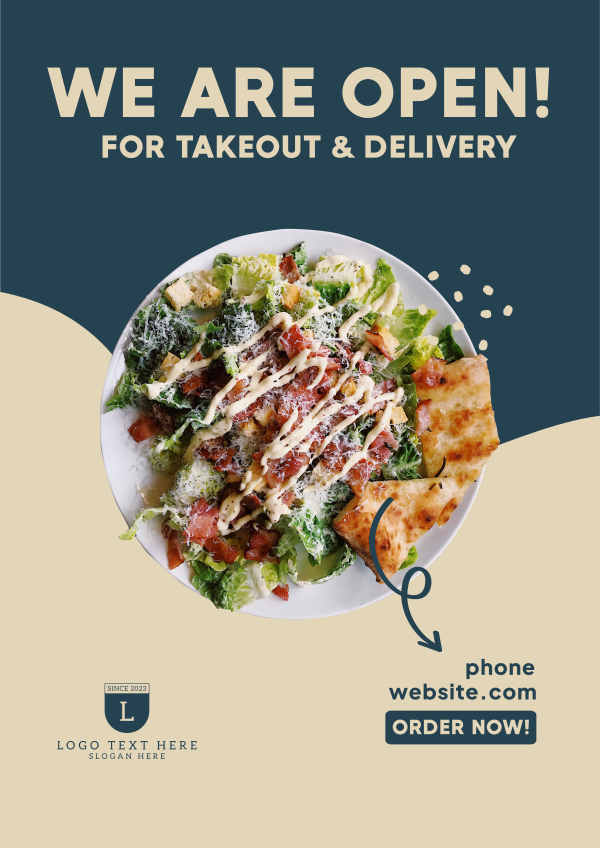 Salad Takeout Flyer Design Image Preview