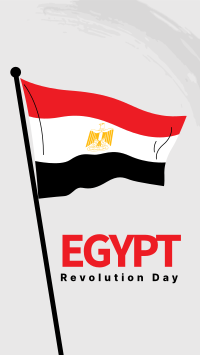 Egypt Flag Brush Facebook Story Design