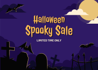 Halloween Sale Postcard Image Preview