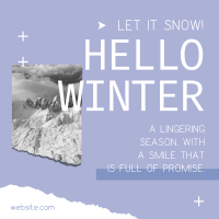 Hello Winter Instagram Post Design